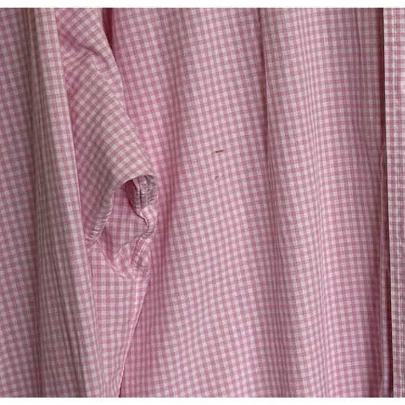 Ralph Lauren Men’s 2X Pink Gingham Button Down Shirt Preppy Work Casual - Picture 4 of 5
